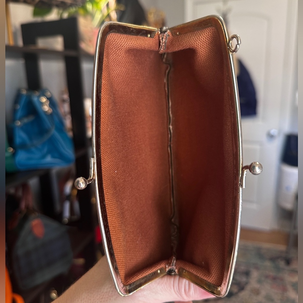 Louis Vuitton Brown and Gold Wristlet - Picture 4 of 15